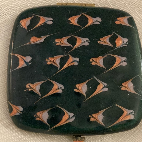 Jay Strongwater Vintage Decorated Double Mirror Compact RARE - Picture 1 of 8